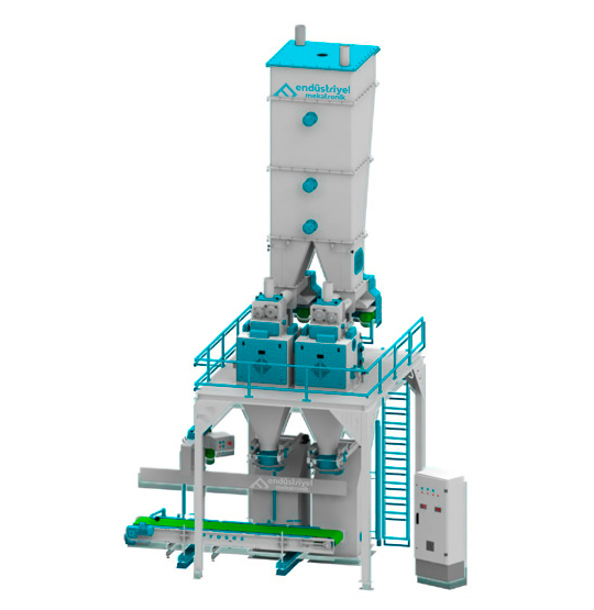 25 - 50 Kg Çift Tartım Çift İstasyonlu Un Paketleme Makinası